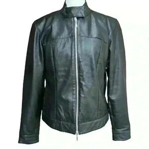 Vintage Helline Germany 100% Leather Women’s Motorcycle Biker Jacket EUR sz 40